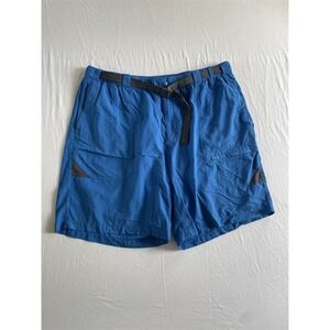 L. L. Bean 2XL XXLx9" Bright‎ Blue Belted Mesh Lined Swim Shorts Mens Shorts